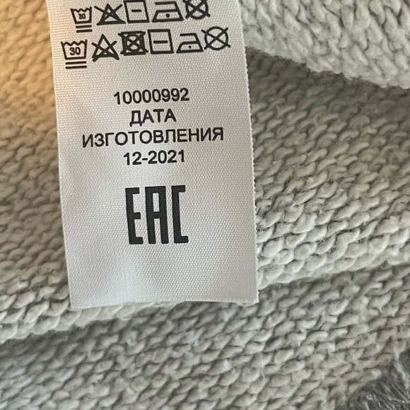 Tory Burch sweatshirt hoodie French Terry sz small gray style 73802 - Picture 7 of 9